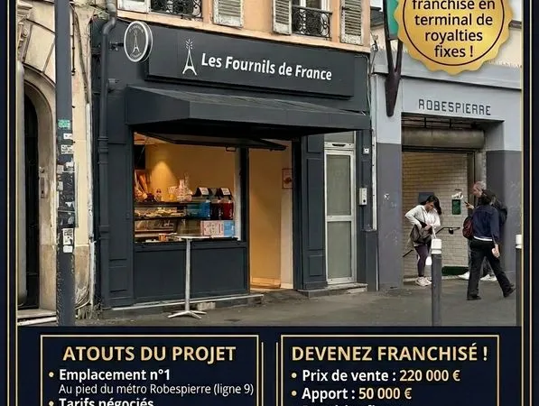 Terminal de cuisson - Point chaud sous enseigne Les Fournils de France