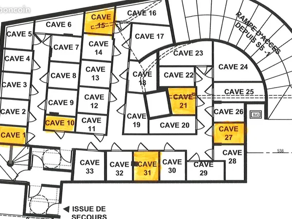 Lot de 5 caves neuves - 9 % de rendement - Vitry/Ardoines RER C