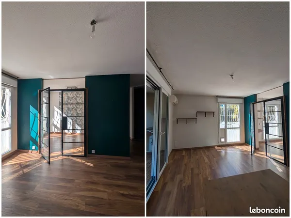 Appartement lumineux 60 m² + loggia 9 m²