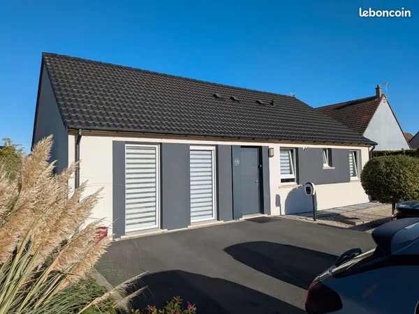 Maison plain pied 5 chambres