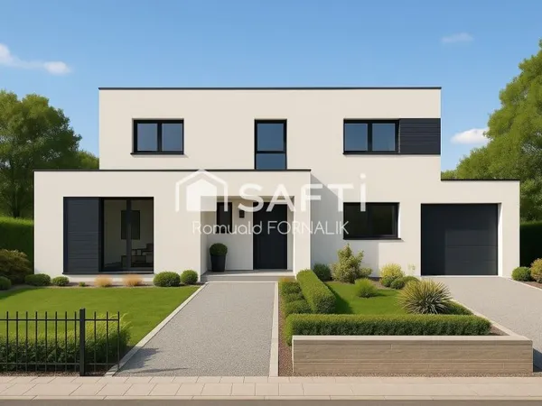 Terrain 1900m² - Vue dominante Arras - Sud