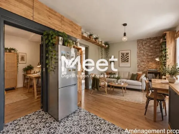 Appartement 3 pièces 44 m²
