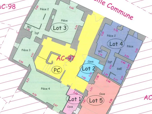 Bureau et espace de travail Vente Lodève 4p 77m² 40000€