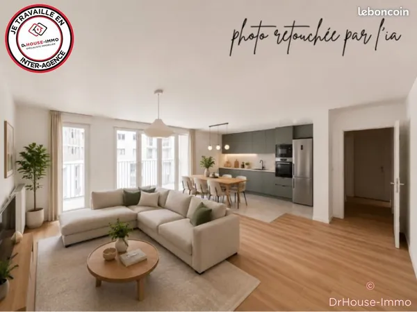 Appartement 3 pièces 63 m²