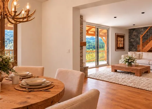 Duplex rénové avec terrasse plein sud et piscine — Serre Chevalier
