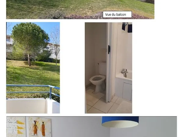 Appartement avec piscine et balcon à louer