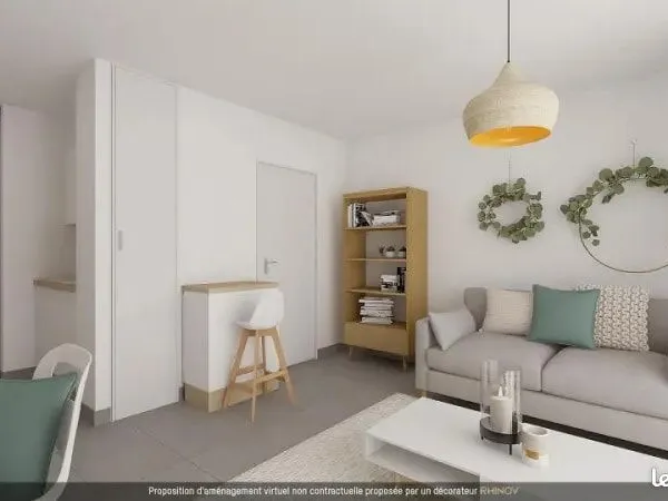 Studio 1 pièce 28 m²