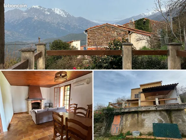 Carbuccia - Maison 4 pièces de 120 m² avec vue panoramique, terrain constructible et grande terrasse