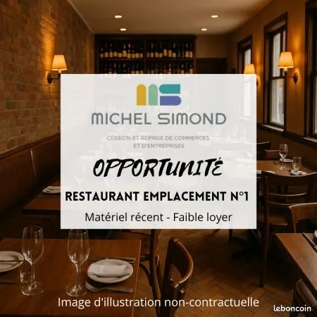 Fonds de commerce restaurant 80 m²