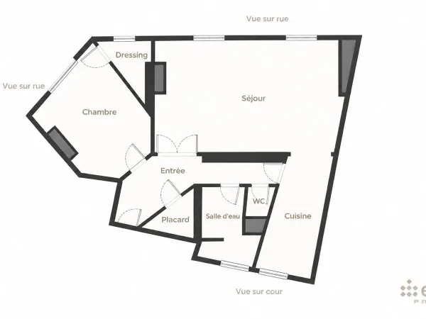 Appartement 2 pièces 61 m²