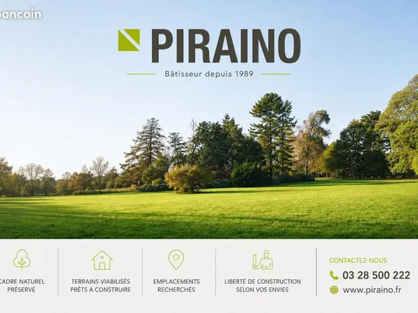 Terrain 560 m² Eringhem