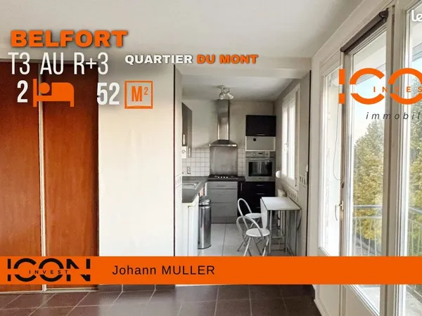 Appartement 3 pièces 52 m²