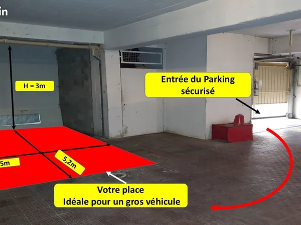 RARE Grand parking pour 4/4 basse Californie - Proche Croisette et rue d'Antibes