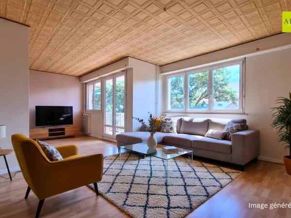 En vente à Mulhouse rue Spoerlin : grand appartement de 88.