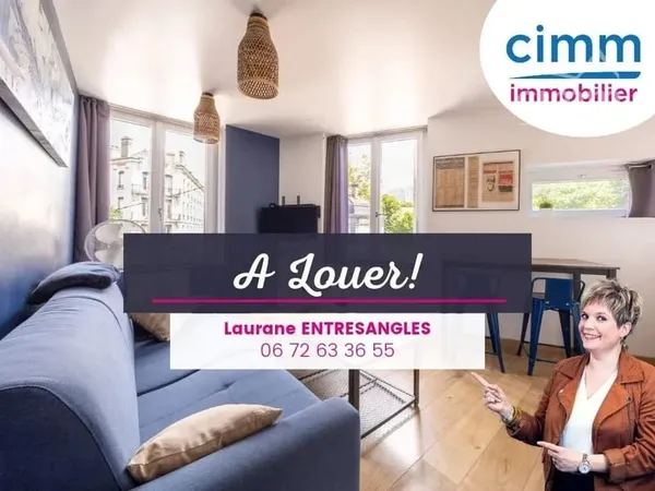 PÉPITE À LOUER - T1 MEUBLÉ 34 m² - CHANTEGRILLET - 490 €