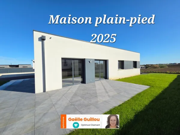 Cléder : Maison neuve de 2025 plain pied de 5 pièces - 112m² - Terrain de 634m²