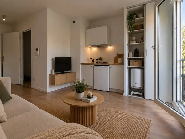 Appartement Villeneuve La Garenne 1 pièce(s) 20.16 m2