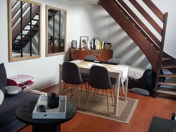 Rouen Gare/ Rue Jeanne d'Arc beau T2 duplex/ mezzanine 52m2 avec parking privé