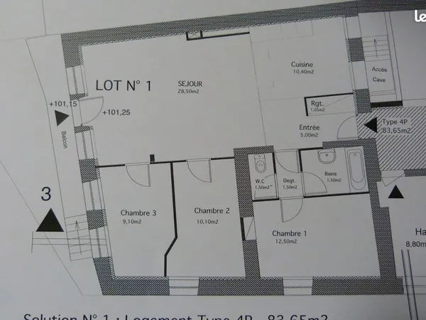 T4 84 m² rdc