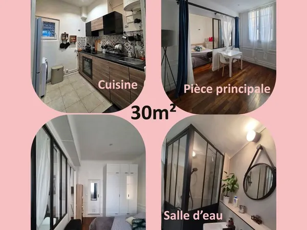 Appartement 2 pièces avec Verrière Atelier 30m2