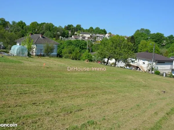 Terrain 1088 m² aixe sur vienne