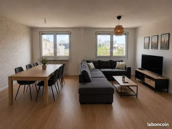Appartement F2 lumineux, quartier Clémenceau, chauffage inclus