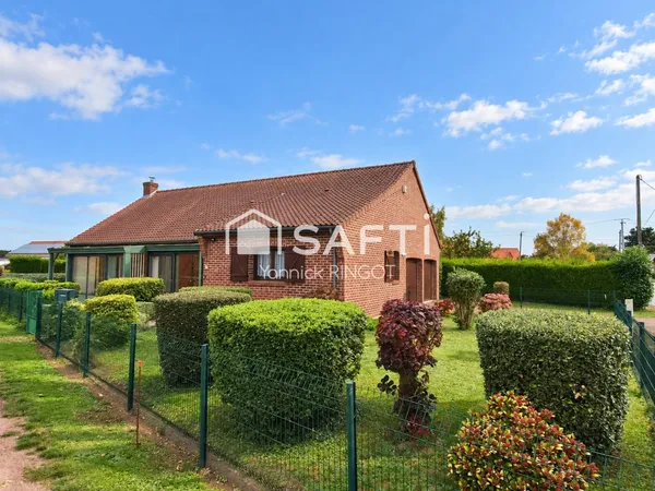 Plain-pied individuel, 3 chambres et double garage