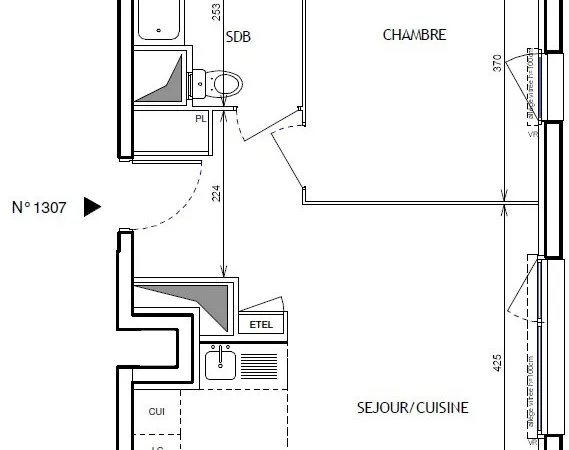 Alfortville Sud - 2 pièces 40.56 m2 avec parking