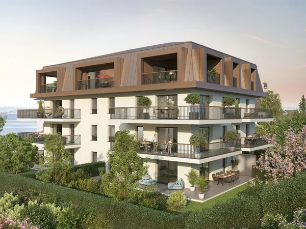 Appartement à Evian T5 dernier étage vue sur le lac, nouveau programme