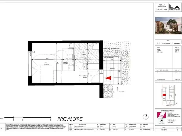 Appartement Location Noisy-le-Grand 1p 30m² 770€