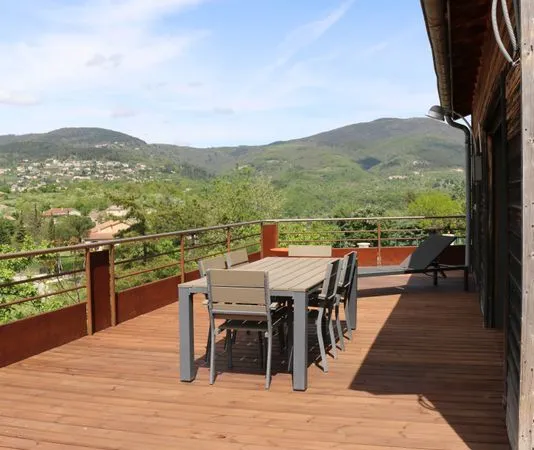 Maison de 4 pièces + Studio indépendant - Vue panoramique et calme absolu à Coux (Privas - Ardèche)
