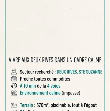 Vente maison - Deux-Rives Sainte Suzanne - 570m2