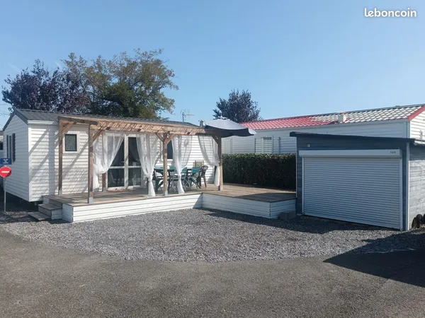 Mobil-home + terrain propriété - la hume - 200m plage - sans loyer