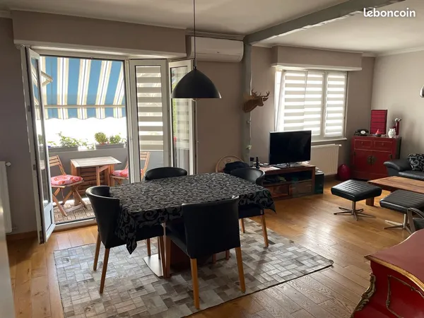 Appartement 4/5 pièces 82m2 meublé, balcon