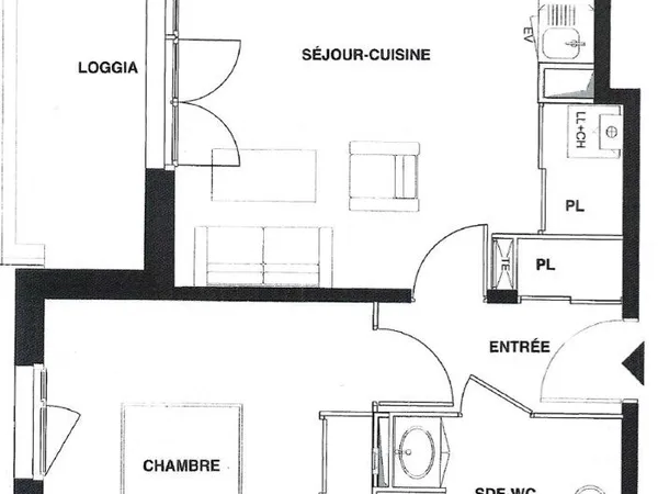 Appartement T2 meublé à louer - Bruges, près de Bordeaux