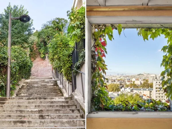 Paris 19 - Butte Bergeyre - Duplex 3 chbres de 90m2 avec toit terrasse de 50m2