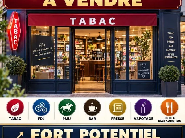 Fonds de commerce 120 m²