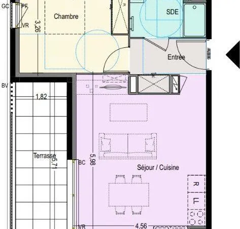 Vente Appartement 2 pièces