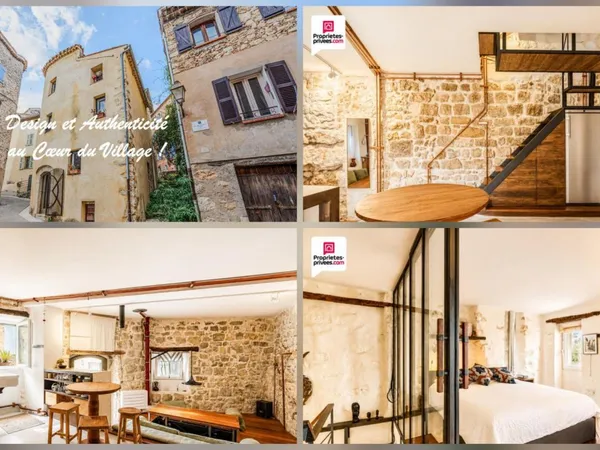DESIGN ET AUTHENTICITE POUR CETTE MAISON DE VILLAGE UNIQUE !