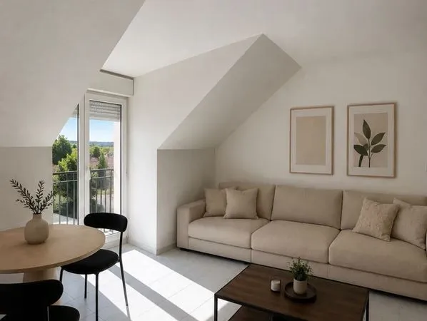 Appartement 2 pièces meublé - 49,16 m² - Balcon + parking - Villeneuve-sur-Yonne