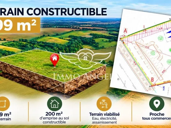 Terrain constructible 499 m2