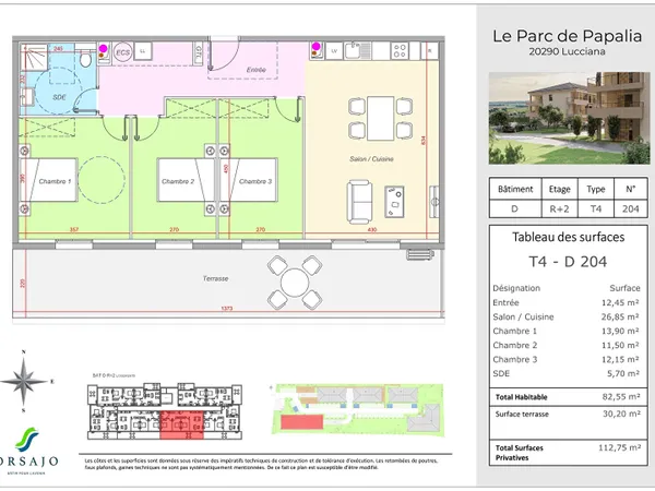 Appartement 4 pièces 83 m²