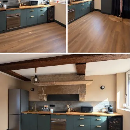 Maison meublée avec 2 chambres, terrasse, jardin et garage double