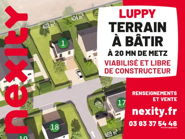Terrain en individuel 403 m²