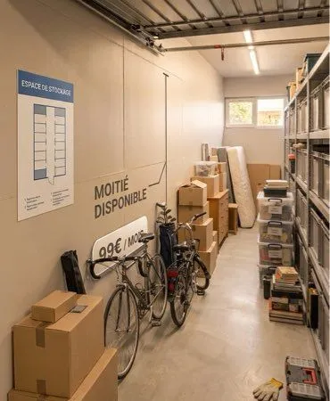 Box garage espace de stockage bord de mer