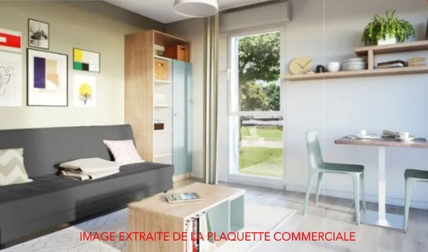 Studio 1 pièce 18 m²