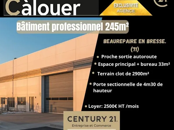 Local 245 m² BEAUREPAIRE EN BRESSE