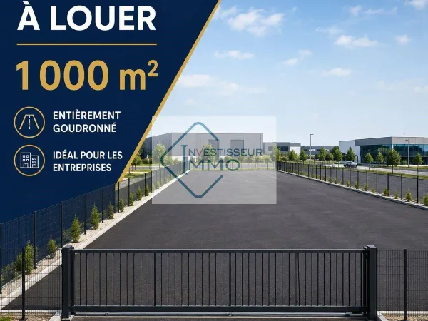 Terrain industriel 1000 m²