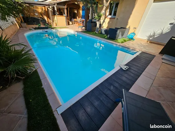 Location villa meublé proximité plage calme total piscine spa de fin septembre à fin juin