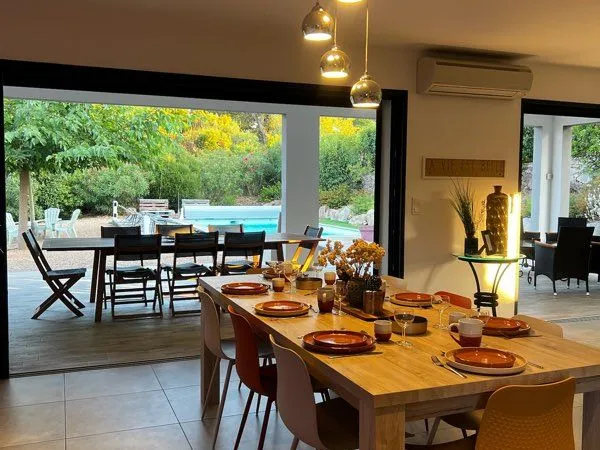 Villa contemporaine Clim vue mer 2018 - Piscine chauffée - Pinarello 3 km